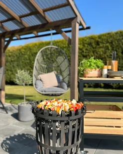 New Beliani CASOLI Rattan sintetico (PE) Grigio