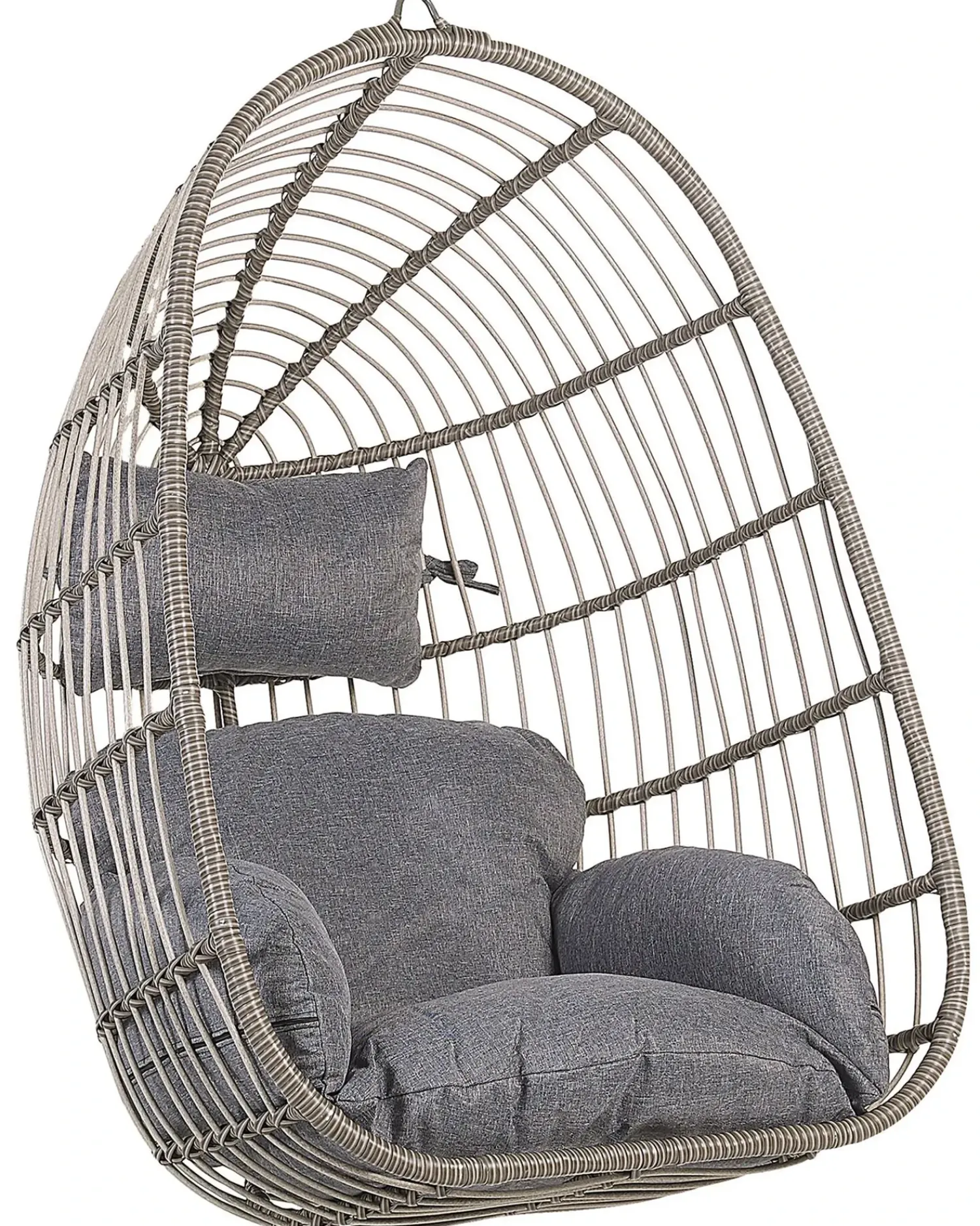 New Beliani CASOLI Rattan sintetico (PE) Grigio