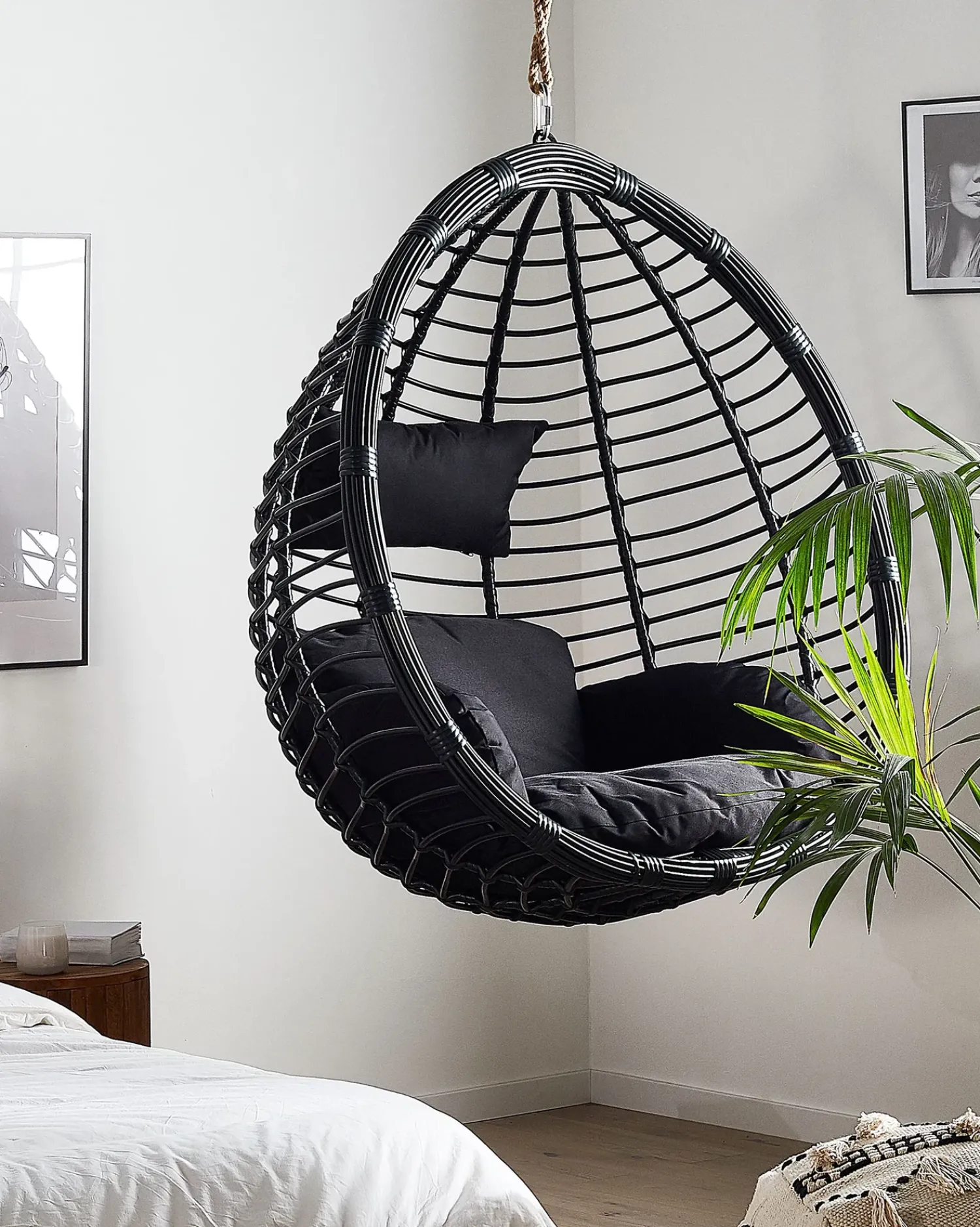 Best Beliani TOLLO Rattan sintetico (PE) Nero