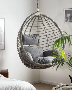 Hot Beliani TOLLO Rattan sintetico (PE) Grigio