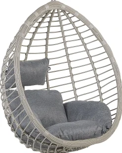 Hot Beliani TOLLO Rattan sintetico (PE) Grigio