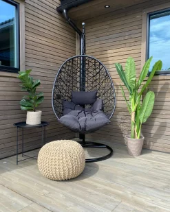 Hot Beliani ALATRI Rattan sintetico (PE) Nero Grigio Nero