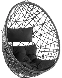 Hot Beliani ALATRI Rattan sintetico (PE) Nero Grigio Nero