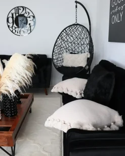 Hot Beliani ALATRI Rattan sintetico (PE) Nero Grigio Nero