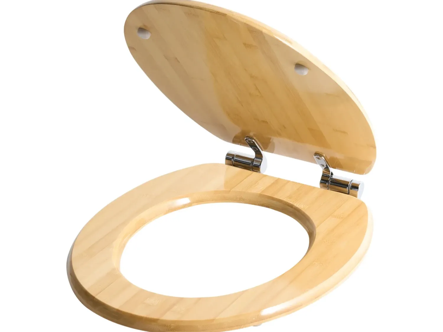Hot Beliani Sedile per WC CUAREIM Soft Close Bambù chiaro Marrone