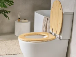Hot Beliani Sedile per WC CUAREIM Soft Close Bambù chiaro Marrone