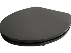 Clearance Beliani Sedile per WC INIRIDA Soft Close Fibra a media densità (MDF) Nero