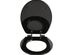 Clearance Beliani Sedile per WC INIRIDA Soft Close Fibra a media densità (MDF) Nero