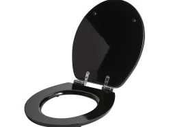 Clearance Beliani Sedile per WC INIRIDA Soft Close Fibra a media densità (MDF) Nero
