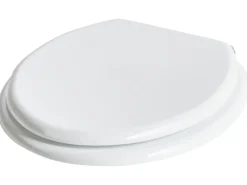 Clearance Beliani Sedile per WC MAZARUNI Soft Close Fibra a media densità (MDF) Bianco