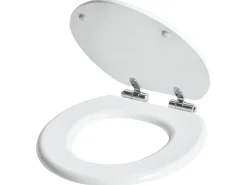 Clearance Beliani Sedile per WC MAZARUNI Soft Close Fibra a media densità (MDF) Bianco