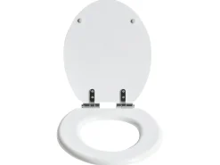 Clearance Beliani Sedile per WC MAZARUNI Soft Close Fibra a media densità (MDF) Bianco