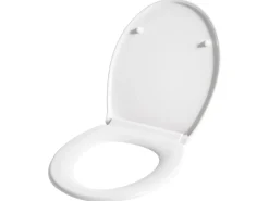 Clearance Beliani Sedile per WC PAPURI Soft Close Duroplastica Bianco