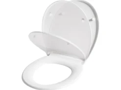Clearance Beliani Sedile per WC PAPURI Soft Close Duroplastica Bianco