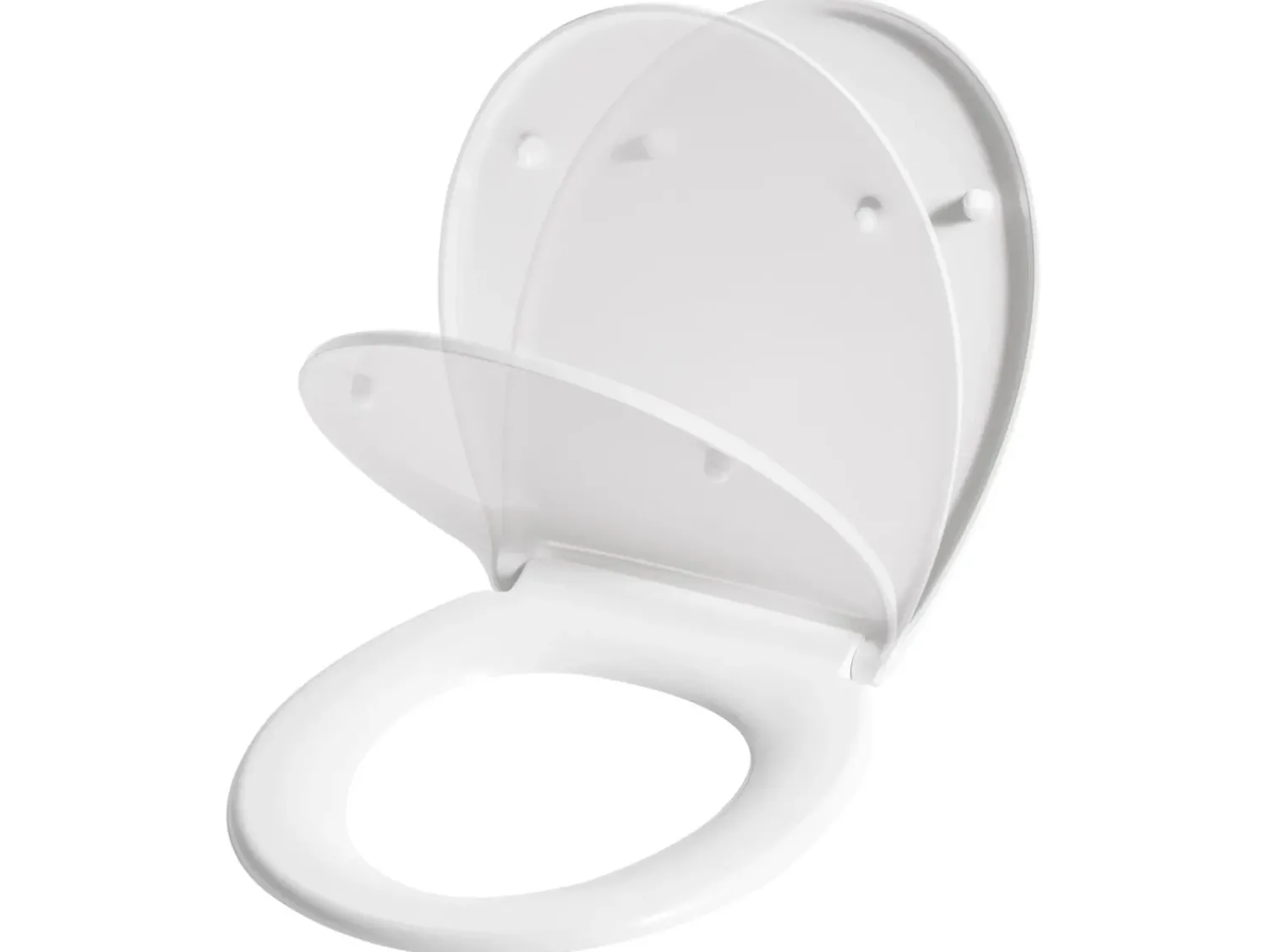 Clearance Beliani Sedile per WC PAPURI Soft Close Duroplastica Bianco