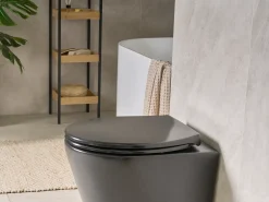 Hot Beliani Sedile per WC PAPURI Soft Close Duroplastica Nero