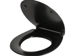 Hot Beliani Sedile per WC PUTUMAYO Sottile Soft Close Duroplastica Nero