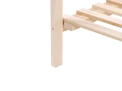 Online Beliani Serra da balcone ARANOVA Legno di abete Marrone chiaro 58 cm Trasparente Marrone