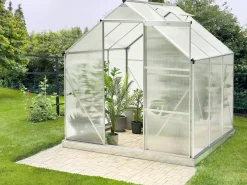 Online Beliani Serra da giardino APULIA Argento Trasparente Argento
