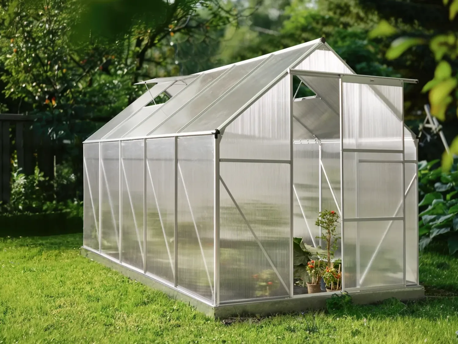 Discount Beliani Serra da giardino APULIA Argento Trasparente Argento