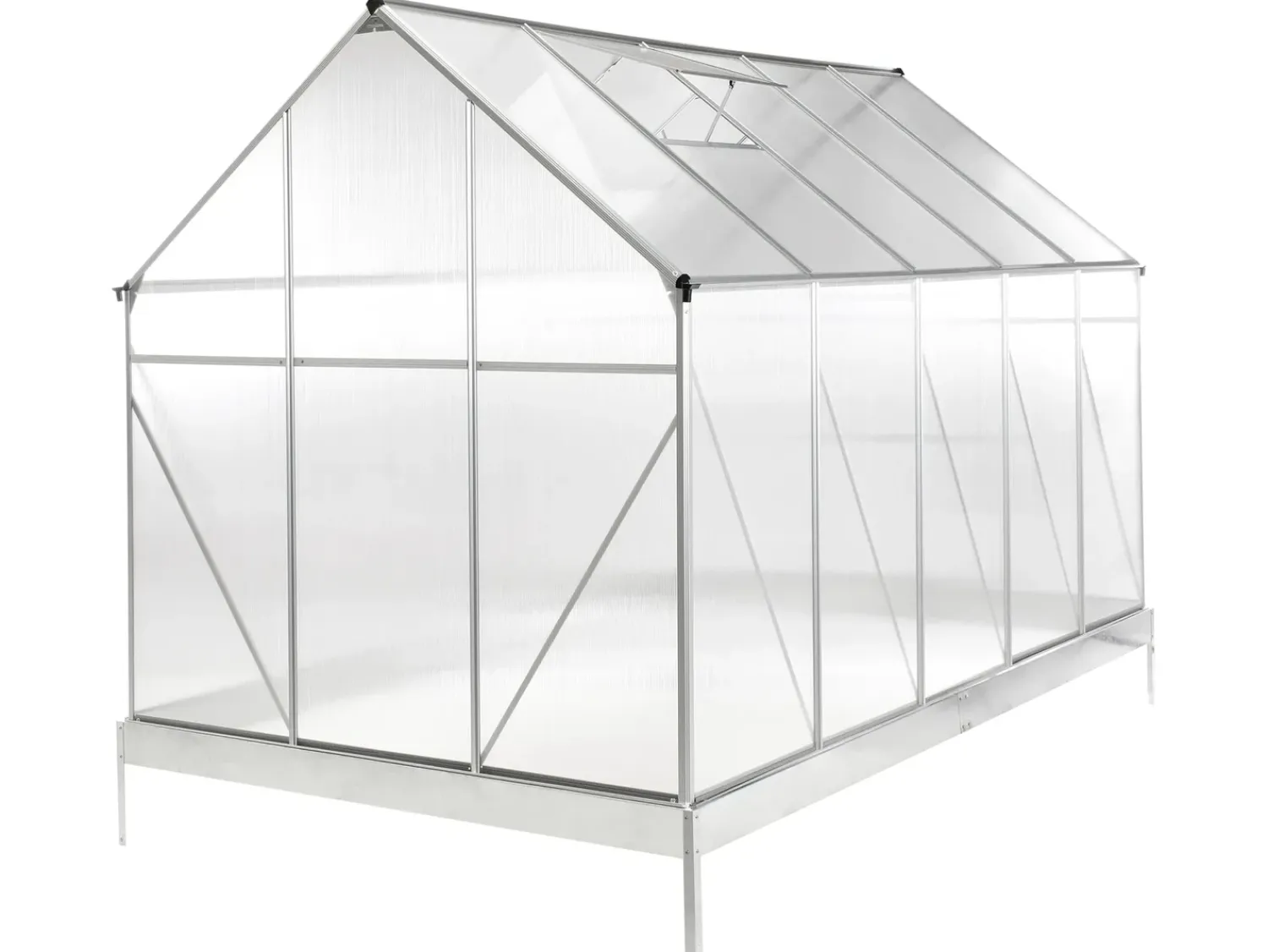 Discount Beliani Serra da giardino APULIA Argento Trasparente Argento