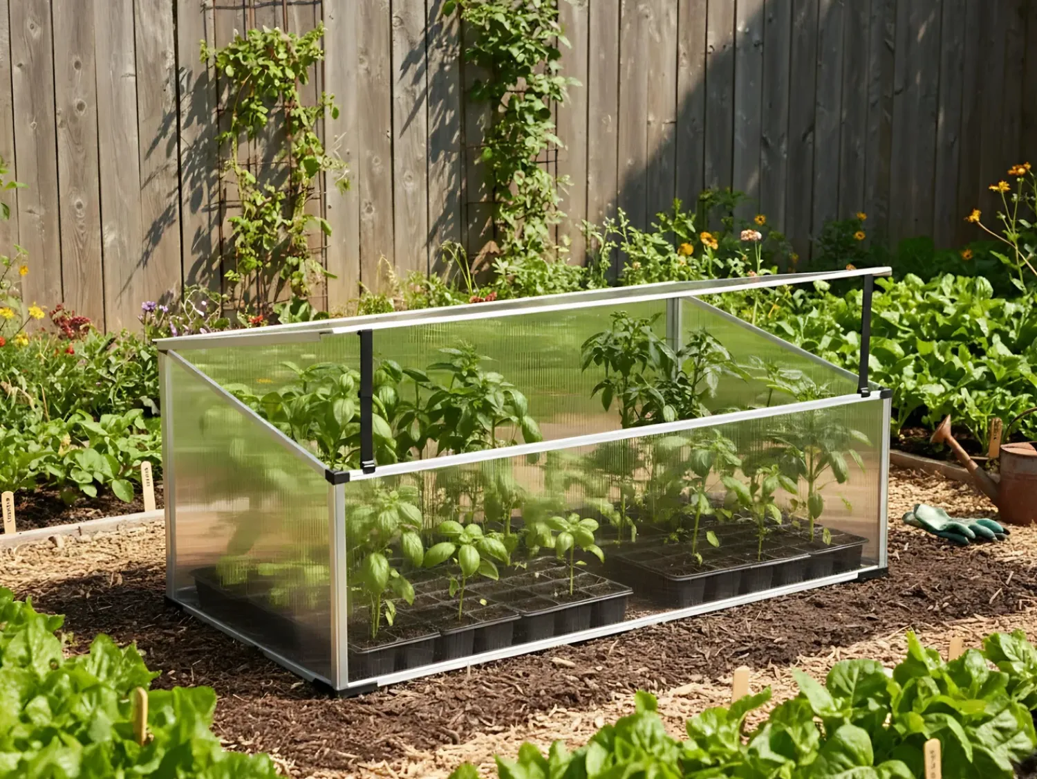 Beliani Serra da giardino CARFIZZI Argento 60 cm Trasparente Argento