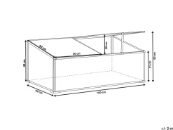 Outlet Beliani Serra da giardino SERIFOS Argento 60 cm Trasparente Argento