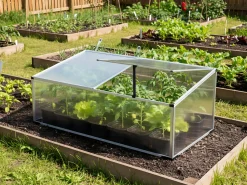 Outlet Beliani Serra da giardino SERIFOS Argento 60 cm Trasparente Argento