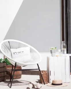 Discount Beliani ACAPULCO II Rattan sintetico (PE) Bianco Bianco Nero