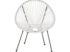 Discount Beliani ACAPULCO II Rattan sintetico (PE) Bianco Bianco Nero