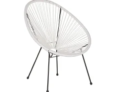 Discount Beliani ACAPULCO II Rattan sintetico (PE) Bianco Bianco Nero