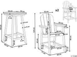 Discount Beliani ADIRONDACK Blu