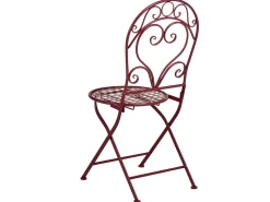 Outlet Beliani ALBINIA Metallo Bordeaux Rosso