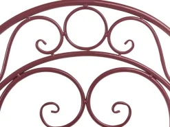 Outlet Beliani ALBINIA Metallo Bordeaux Rosso