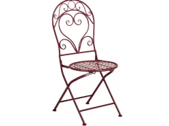 Outlet Beliani ALBINIA Metallo Bordeaux Rosso