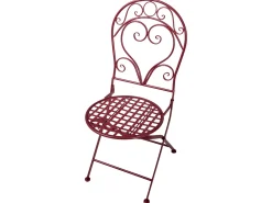 Outlet Beliani ALBINIA Metallo Bordeaux Rosso