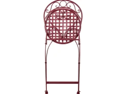 Outlet Beliani ALBINIA Metallo Bordeaux Rosso