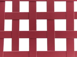 Outlet Beliani ALBINIA Metallo Bordeaux Rosso