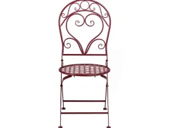 Outlet Beliani ALBINIA Metallo Bordeaux Rosso