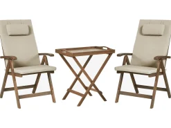 Best Beliani AMANTEA PREMIUM Legno d'acacia Tortora Beige Marrone