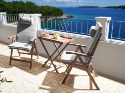 Online Beliani AMANTEA PREMIUM Legno d'acacia Grigio melange Marrone Grigio