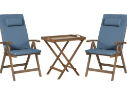 Online Beliani AMANTEA PREMIUM Legno d'acacia Blu Blu Marrone