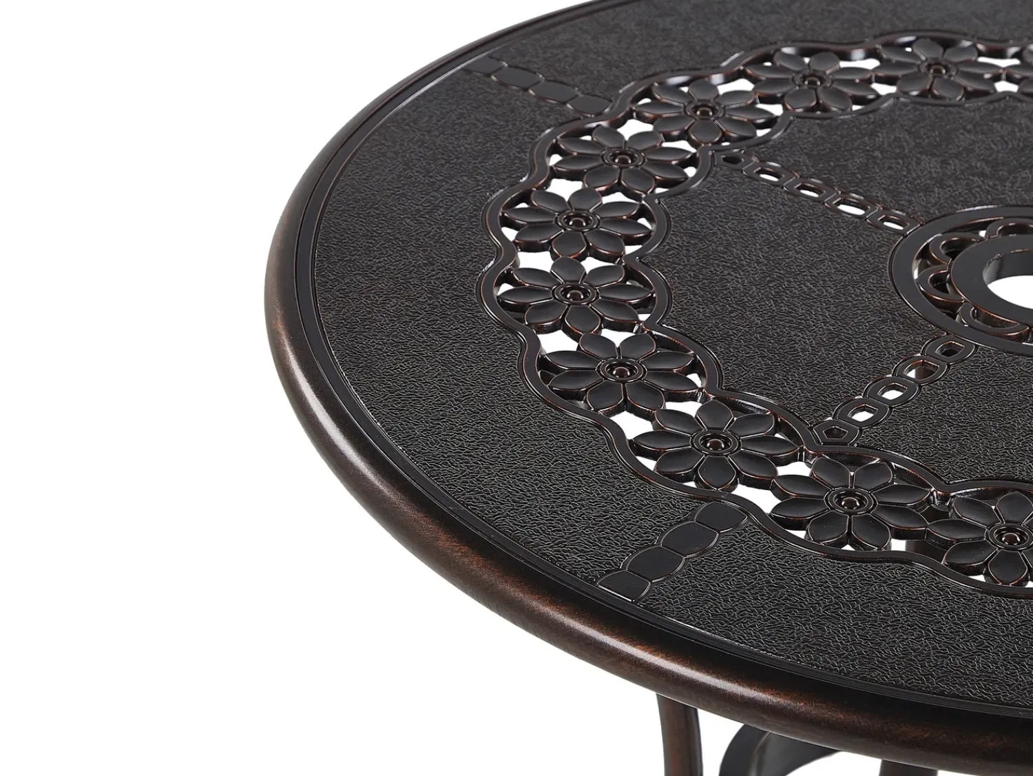 Clearance Beliani BOVINO Metallo scuro Marrone