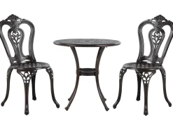 Clearance Beliani BOVINO Metallo scuro Marrone