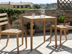 Clearance Beliani CHIOGGIA Legno di acacia certificato chiaro Marrone