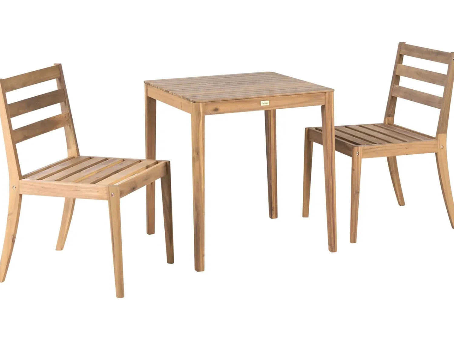Clearance Beliani CHIOGGIA Legno di acacia certificato chiaro Marrone