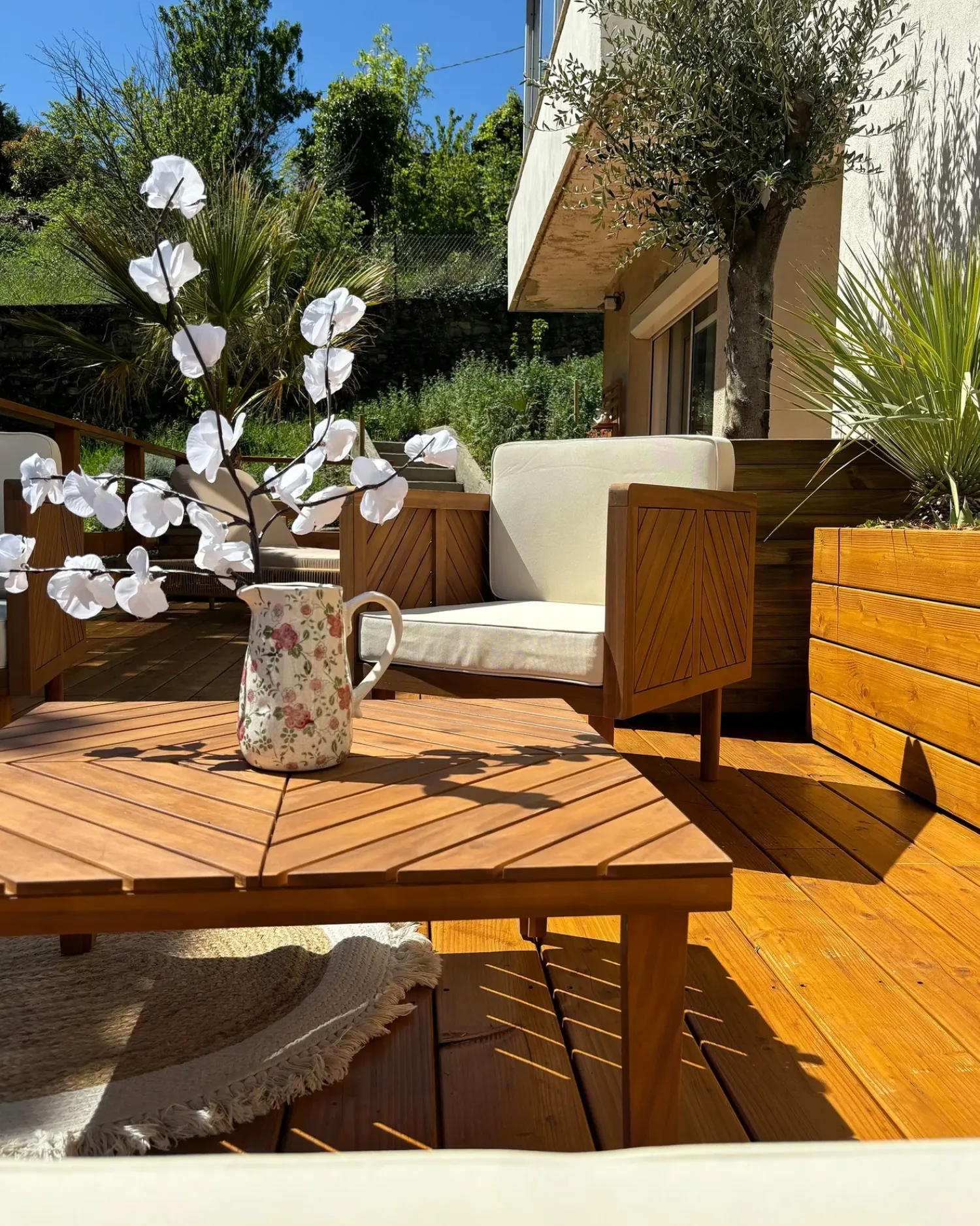 Online Beliani con cuscini BARATTI Legno d'acacia Marrone Beige Marrone