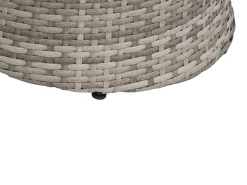 Hot Beliani Set bistrot con cuscini CAPRI Rattan sintetico (PE) Grigio