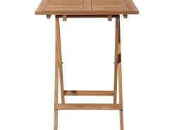 Beliani Set bistrot con cuscini FIJI Legno d'acacia Giallo Bianco Giallo Marrone