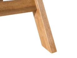 Beliani Set bistrot con cuscini FIJI Legno d'acacia Giallo Bianco Giallo Marrone